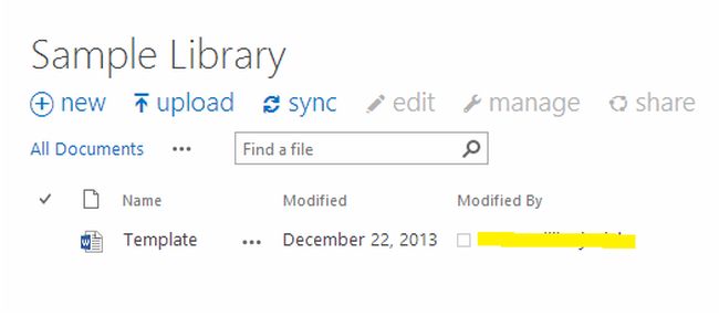 sample library in sharepoint